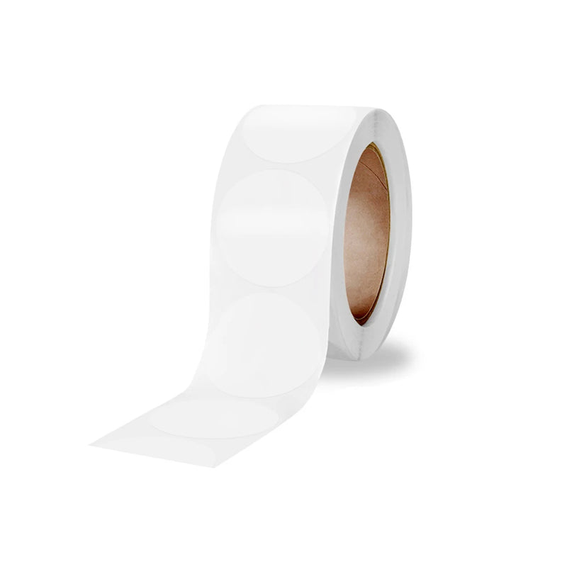 500Pcs/Roll Transparent Round Self-Adhesive Stickers for Packaging