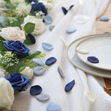 500Pcs Dusty Navy Silk Rose Petals Wedding Party Decor