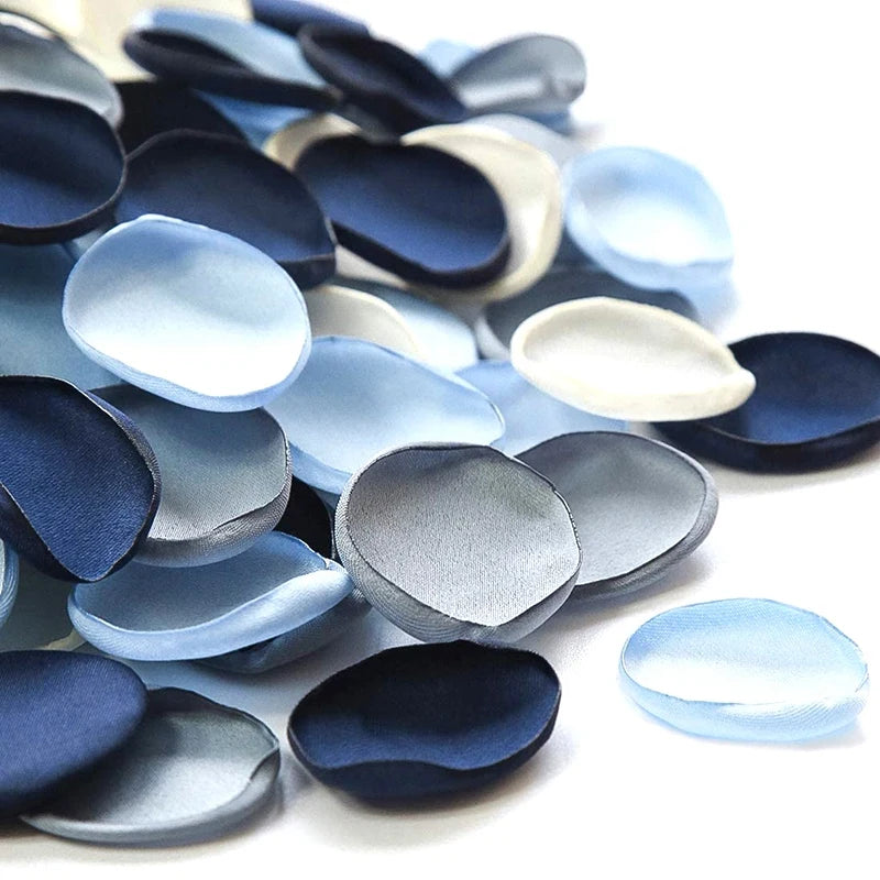 500Pcs Dusty Navy Silk Rose Petals Wedding Party Decor