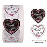 500Pcs White Thank You Marbling Stickers 2.5cm Round Seal Label Scrapbooking