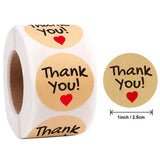 500Pcs White Thank You Marbling Stickers 2.5cm Round Seal Label Scrapbooking
