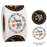 500Pcs White Thank You Marbling Stickers 2.5cm Round Seal Label Scrapbooking