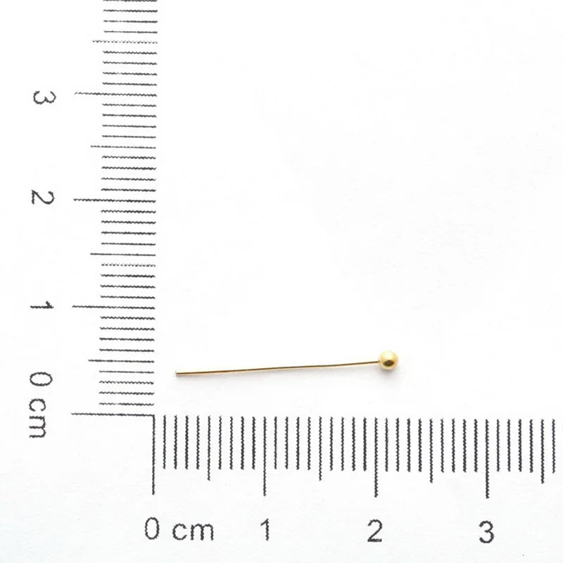 500Pcs 20x0.5mm Silver Ball Head Pins For Beads Earrings