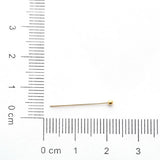 500Pcs 20x0.5mm Silver Ball Head Pins For Beads Earrings