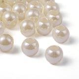 500g ABS Plastic Pearl European Bead Large Hole Rondelle Beads
