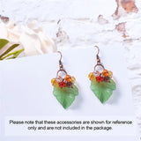 500g Acrylic Charm Pendants Maple Leaf Transparent Frosted DIY Jewelry Making