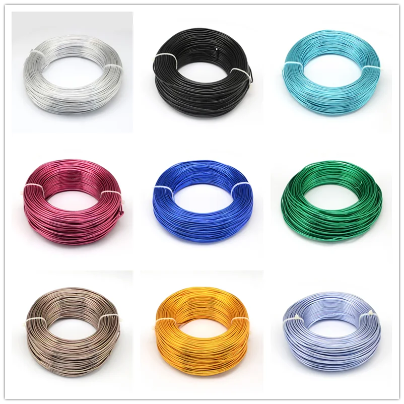 500g Aluminum Wire 0.8mm 1mm 1.5mm 2mm 2.5mm Jewelry Making Beading