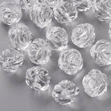 500g Clear Frosted Flower Beads Acrylic Findings DIY Jewelry