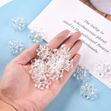 500g Clear Frosted Flower Beads Acrylic Findings DIY Jewelry