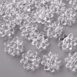 500g Clear Frosted Flower Beads Acrylic Findings DIY Jewelry