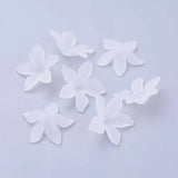 500g Clear Frosted Flower Beads Acrylic Findings DIY Jewelry