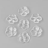 500g Clear Frosted Flower Beads Acrylic Findings DIY Jewelry