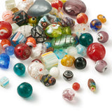 500g Lampwork Glass Beads DIY Jewelry Accessories Mixed Shapes