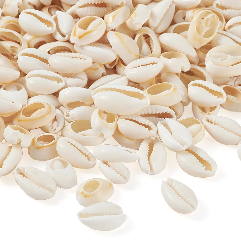 500g Mixed Natural Cowrie Shell Beads for DIY Jewelry Making