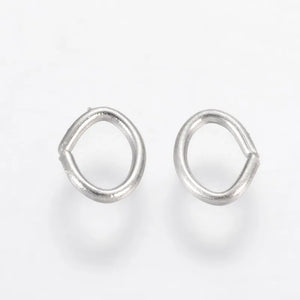 500g Iron Jump Rings Oval 5.5x4.3mm DIY Jewelry Findings