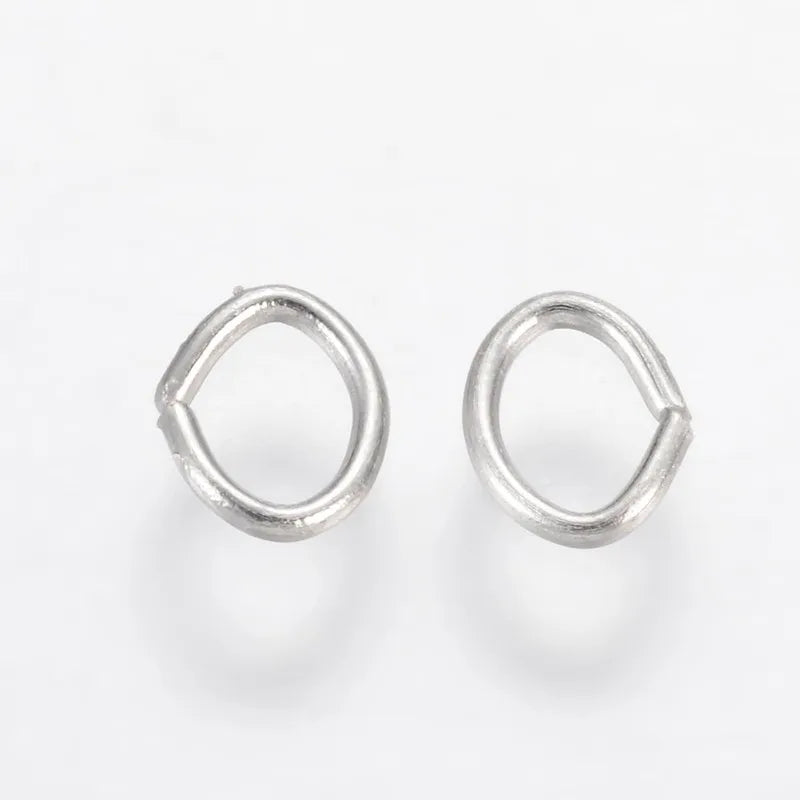 500g Iron Jump Rings Oval 5.5x4.3mm DIY Jewelry Findings