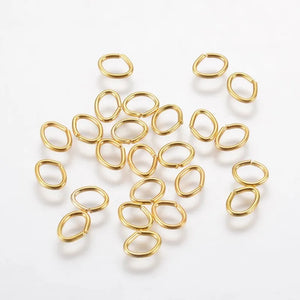500g Iron Jump Rings Oval 5.5x4.3mm DIY Jewelry Findings