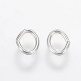 500g Iron Jump Rings Oval 5.5x4.3mm DIY Jewelry Findings