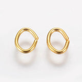 500g Iron Jump Rings Oval 5.5x4.3mm DIY Jewelry Findings