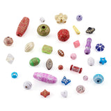 500g Plated Acrylic Beads Metal Enlaced for DIY Jewelry Making