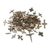Tibetan Style Alloy Cross Pendants for DIY Jewelry Making