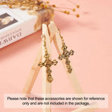 Tibetan Style Alloy Cross Pendants for DIY Jewelry Making
