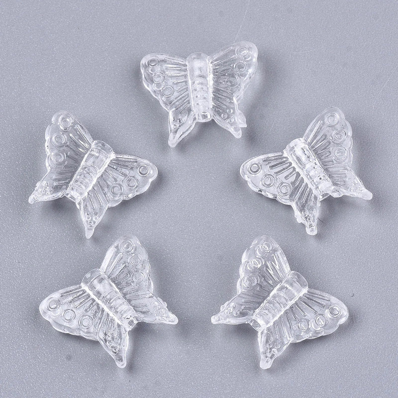 500g Clear Acrylic Beads for DIY Jewelry Making