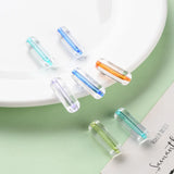 500g Transparent Acrylic Beads Column Mixed 25x9mm