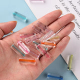 500g Transparent Acrylic Beads Column Mixed 25x9mm