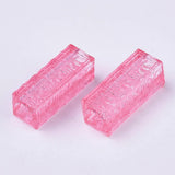 500g Transparent Acrylic Beads Cuboid Mixed 30.5x11x11mm