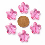 500g Acrylic Beads Faceted Flower Camellia 18.5x18.5x5.5mm