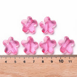 500g Acrylic Beads Faceted Flower Camellia 18.5x18.5x5.5mm