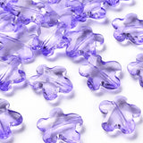 500g Acrylic Beads Faceted Flower Camellia 18.5x18.5x5.5mm