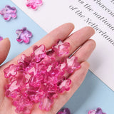 500g Acrylic Beads Faceted Flower Camellia 18.5x18.5x5.5mm