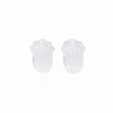500g Transparent Acrylic Beads Flower Clear 12x8x5.5mm