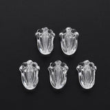 500g Transparent Acrylic Beads Flower Clear 12x8x5.5mm