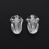 500g Transparent Acrylic Beads Flower Clear 12x8x5.5mm