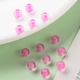 500g Round Pearl Pink Acrylic Beads 6x5mm