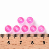 500g Round Pearl Pink Acrylic Beads 6x5mm