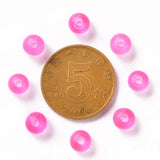 500g Round Pearl Pink Acrylic Beads 6x5mm