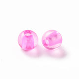 500g Round Pearl Pink Acrylic Beads 6x5mm