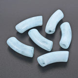 500g Acrylic Curved Tube Beads Large Hole Spacer Bead DIY Jewelry Making