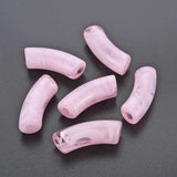 500g Acrylic Curved Tube Beads Large Hole Spacer Bead DIY Jewelry Making