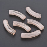 500g Acrylic Curved Tube Beads Large Hole Spacer Bead DIY Jewelry Making