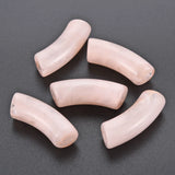 500g Acrylic Curved Tube Beads Large Hole Spacer Bead DIY Jewelry Making