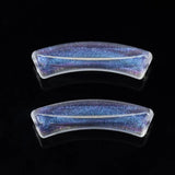 500g Glitter Acrylic Curved Tube Beads for DIY Jewelry Making