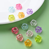 500g Acrylic European Beads Large Hole Faceted Mixed for Jewelry Making