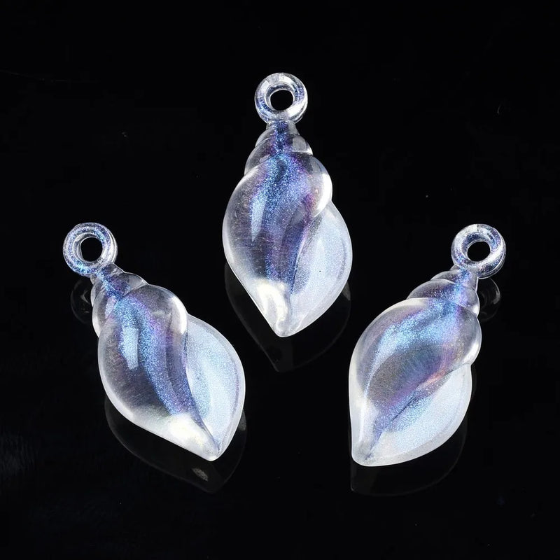 500g Acrylic Heart Pendants Glitter Dolphin Flower Necklace DIY Decor