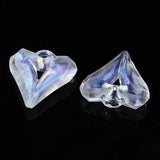 500g Acrylic Heart Pendants Glitter Dolphin Flower Necklace DIY Decor