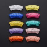 500g Crackle Acrylic Beads Tube Bracelet Necklace DIY Crafts Decor Mixed